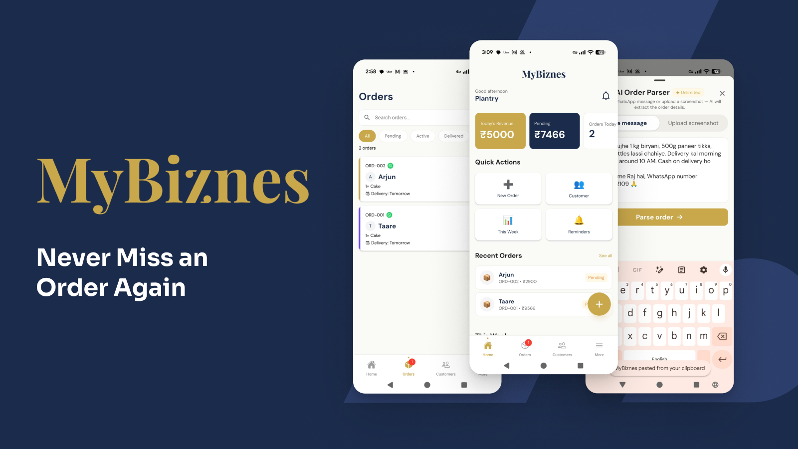 MyBiznes Dashboard Showcase